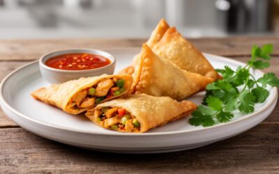Recette Samoussa Poulet Legumes : Une délicieuse recette asiatique avec feuilles de brick croustillantes